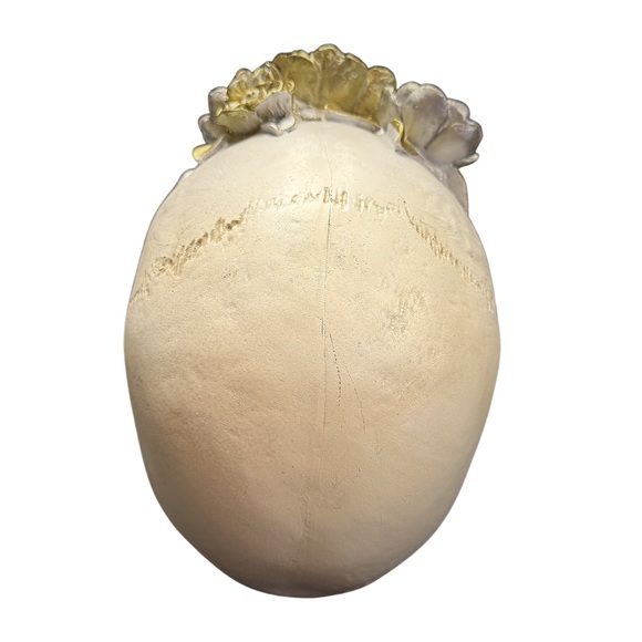 9” Gold and Silver Halloween Skull Decor - Picture 4 of 5